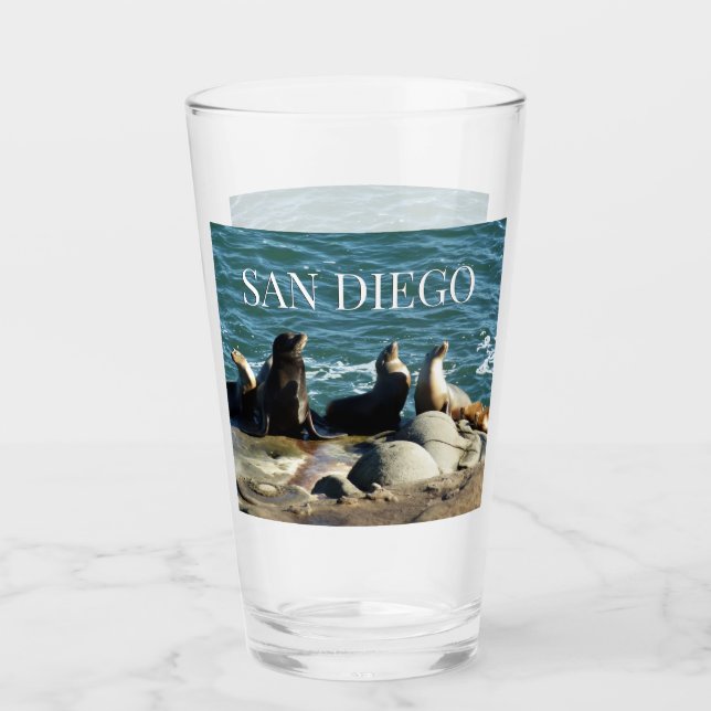 San Diego Sea Lejon Glaskopp (Framsida)