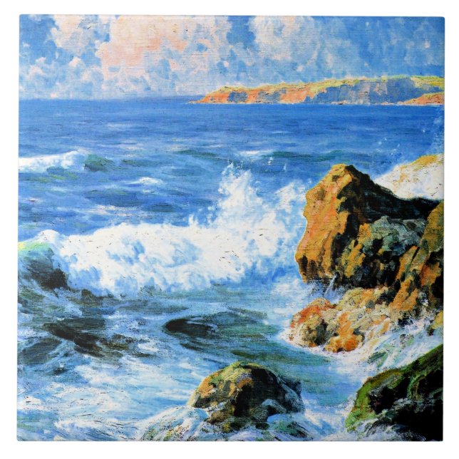 San Diego Shores, finkonst Kakelplatta (Framsidan)