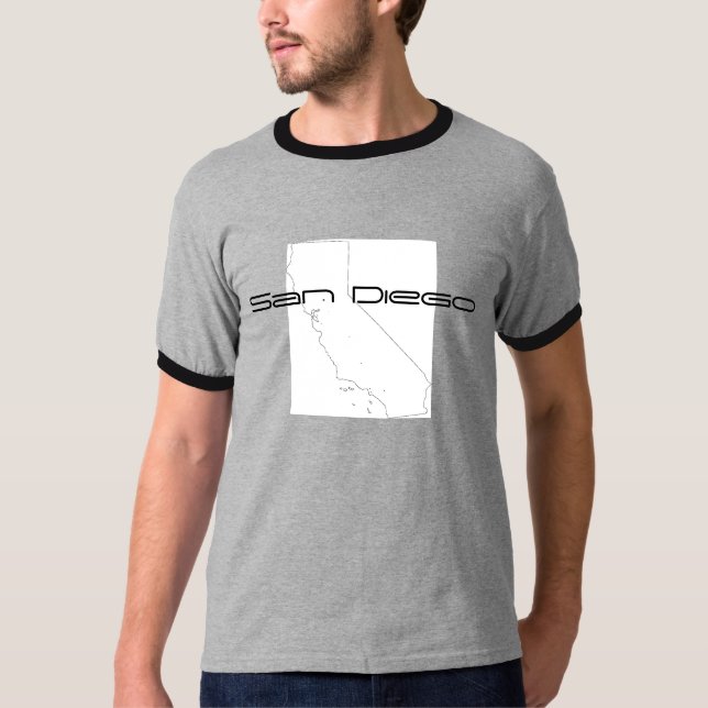 San Diego skjorta T Shirt (Framsida)