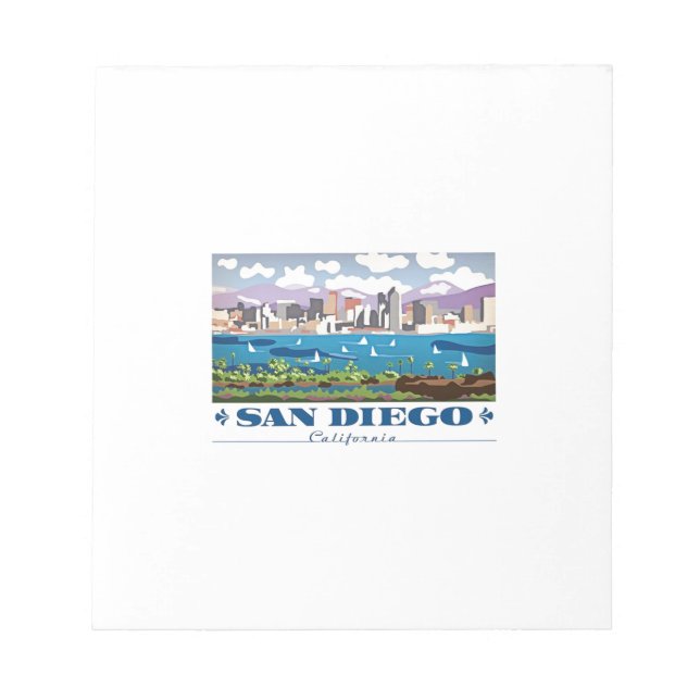 San Diego Skyline Anteckningsblock (Framsida)