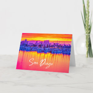San Diego Skyline Blank Kort