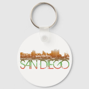 San Diego Skyline Design Nyckelring