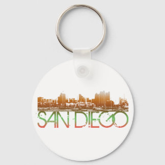 San Diego Skyline Design Nyckelring