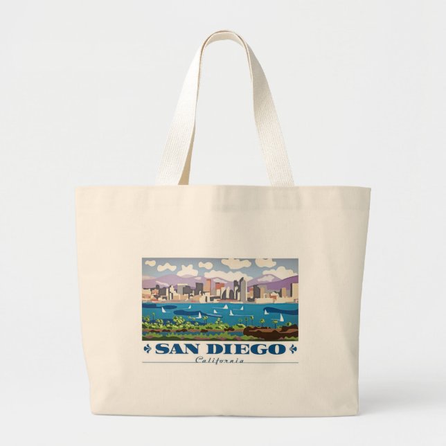 San Diego Skyline Jumbo Tygkasse (Framsidan)