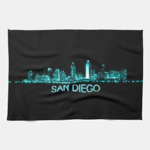 San Diego Skyline Kökshandduk
