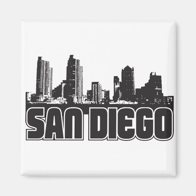 San Diego Skyline Magnet (Framsidan)