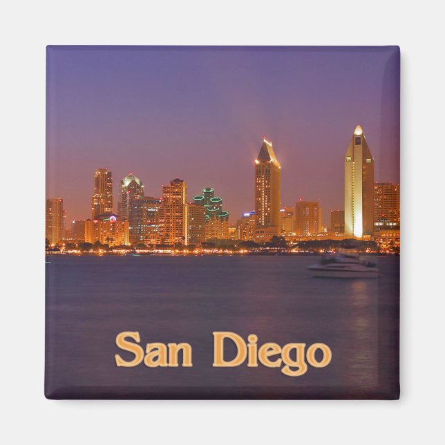 San Diego Skyline Magnet (Framsidan)