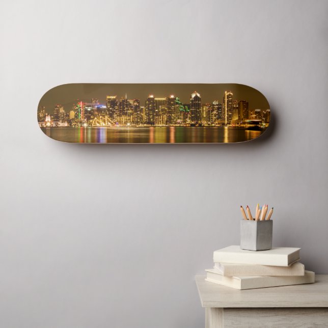 San Diego Skyline Mini Skateboard Bräda 18,5 Cm (Väggkonst (Horz))