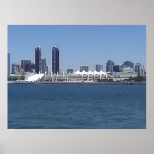San Diego Skyline Poster