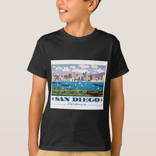 San Diego Skyline T-shirt (Framsida)