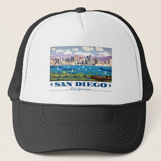 San Diego Skyline Truckerkeps (Framsida)