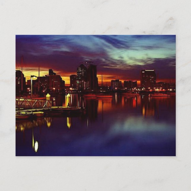 San Diego Skyline Vykort (Framsida)