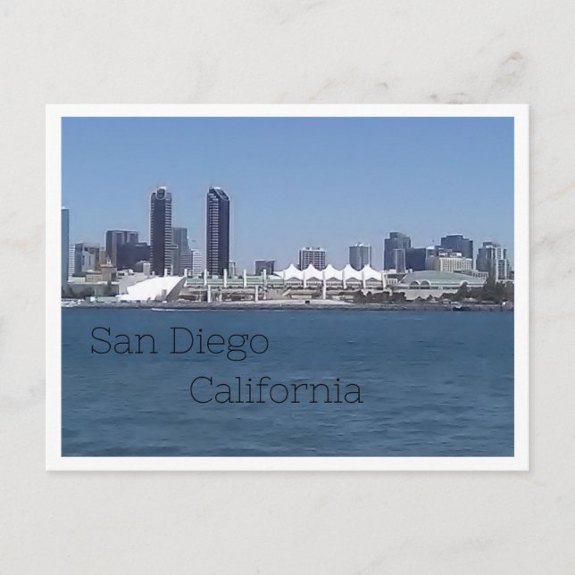 San Diego Skyline Vykort (Framsida)