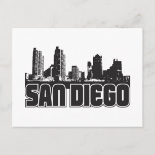 San Diego Skyline Vykort