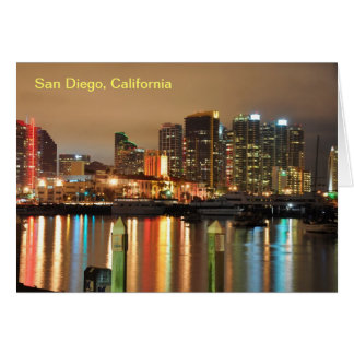 San Diego-skylinreflektioner Hälsningskort