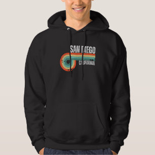 San Diego Stad Kalifornien Stat Vintage Retro Souv Hoodie