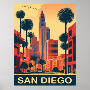 San Diego, Stadsgator, Resa Poster