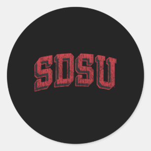 San Diego State Aztecs Arch Block Runt Klistermärke