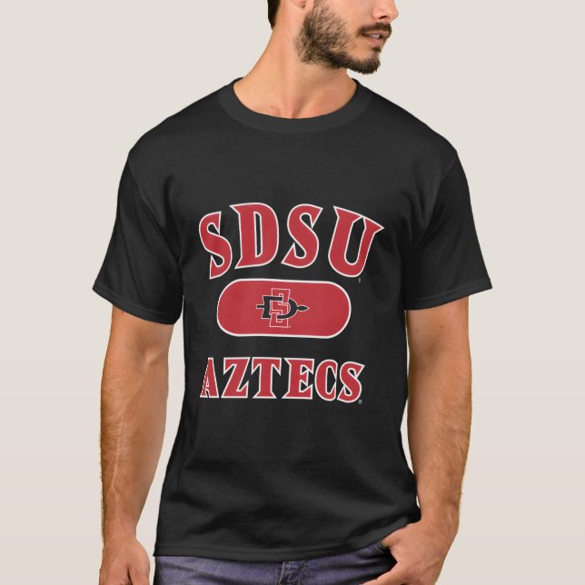 San Diego State Aztecs Varsity Black T Shirt (Framsida)