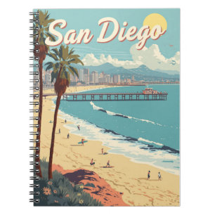 San Diego-strand Anteckningsbok