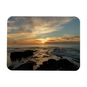 San Diego Sunset I California Sjölandskap Magnet