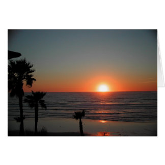 San Diego Sunset i Pacific Beach Hälsningskort