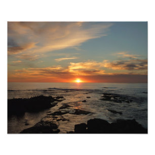San Diego Sunset II California Sjölandskap Fototryck