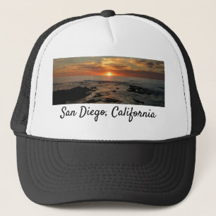 San Diego Sunset II California Sjölandskap Keps