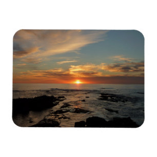 San Diego Sunset II California Sjölandskap Magnet