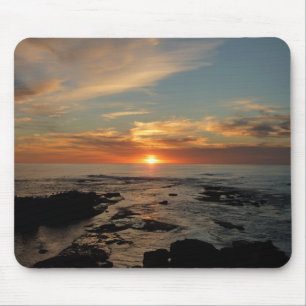 San Diego Sunset II California Sjölandskap Musmatta
