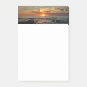 San Diego Sunset II California Sjölandskap Post-it Block