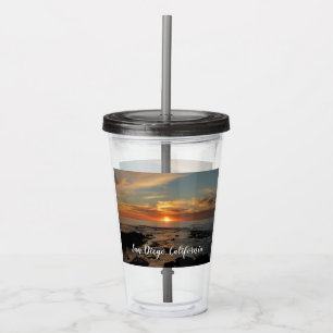 San Diego Sunset II California Sjölandskap Take Away Mugg
