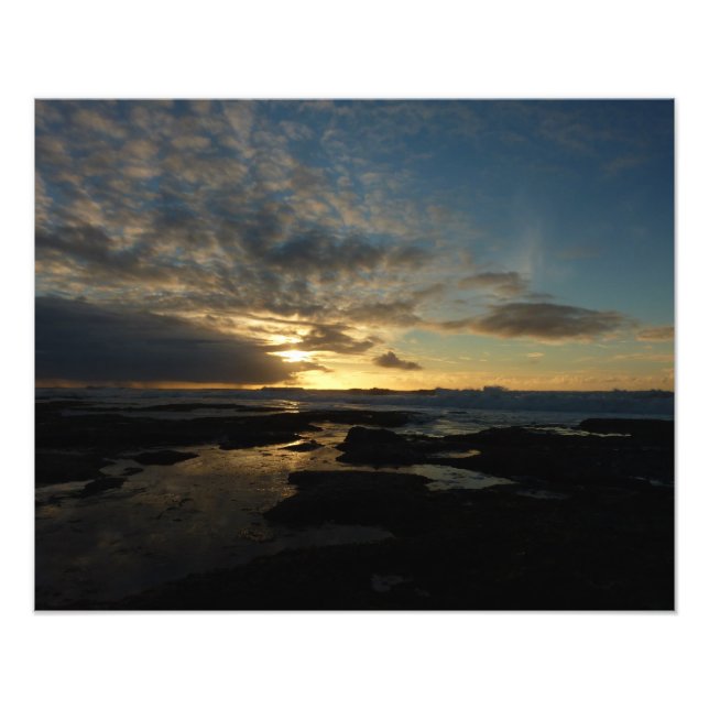 San Diego Sunset III Stunning California Ligcape Fototryck (Framsidan)