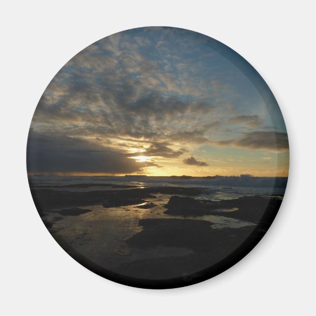 San Diego Sunset III Stunning California Ligcape Magnet (Framsidan)