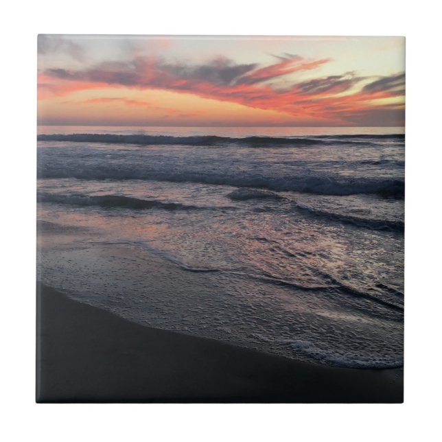 San Diego Sunset Kakelplatta (Framsidan)