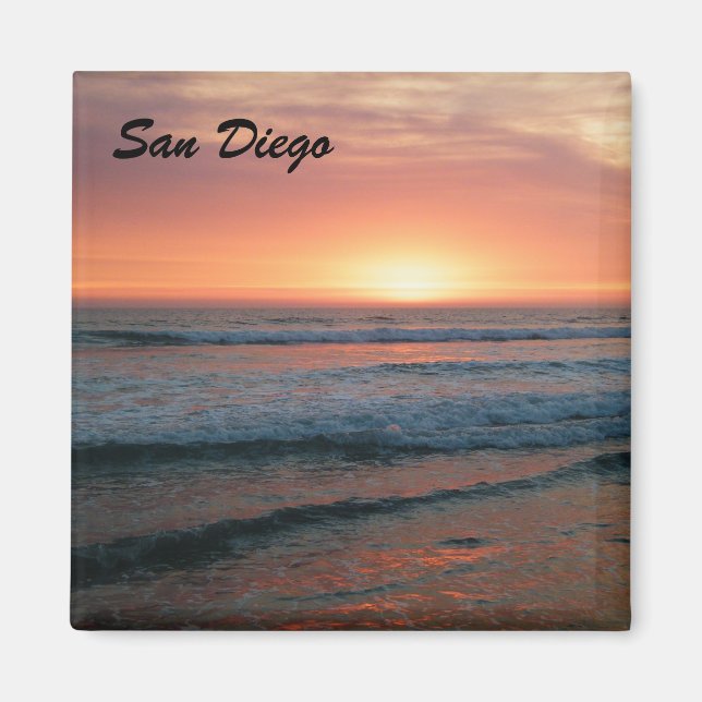 San Diego Sunset Magnet (Framsidan)