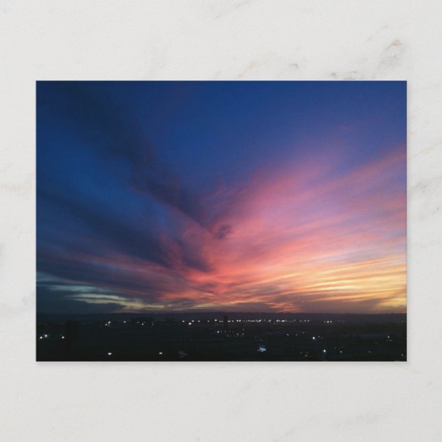 San Diego Sunset Postcard Vykort (Framsida)