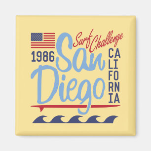San Diego Surfa Challenge 1986 Magnet