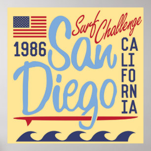 San Diego Surfa Challenge 1986 Poster