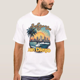 San Diego, "Surfa, Sol och hav" T Shirt