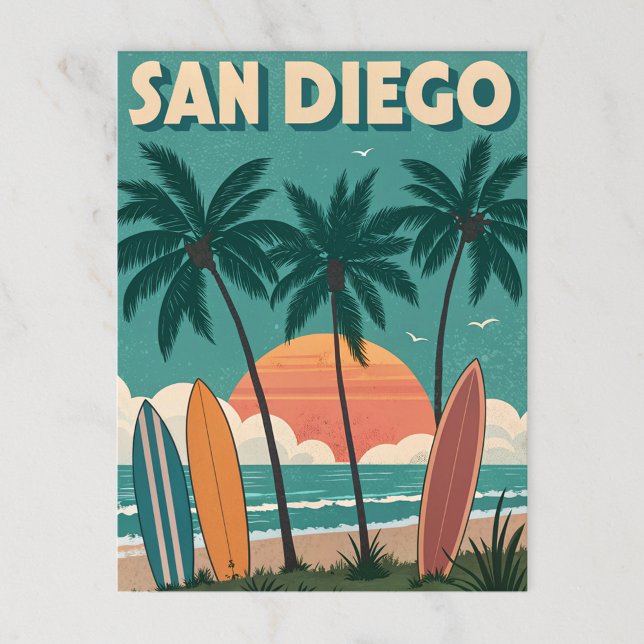 San Diego: Surfa Vibes för den ändlösa sommaren Vykort (Skapare uppladdad)
