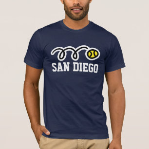 San Diego tennis t-shirts, för manar kvinnor och Tee