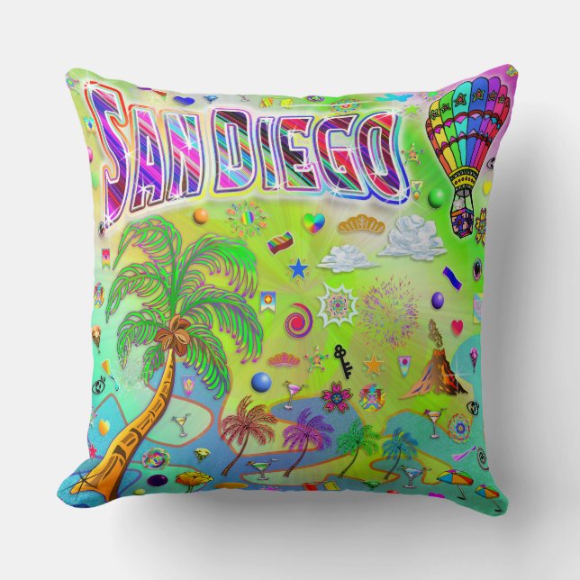 San Diego Timless Melody Pillow Kudde (Framsida)