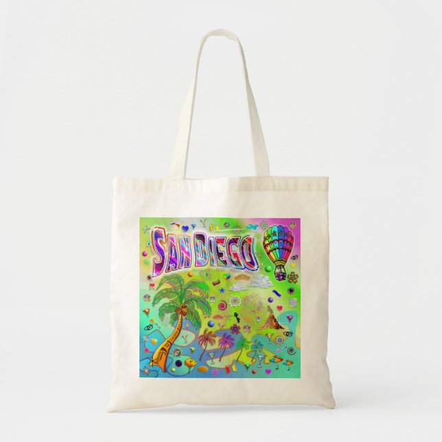 San Diego Timless Melody Tote Bag Tygkasse (Framsidan)