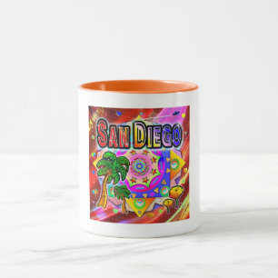 San Diego Tropical Friends Mugg