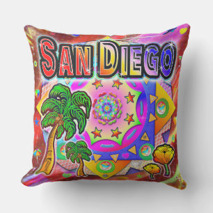 San Diego Tropical Friends Pillow Kudde