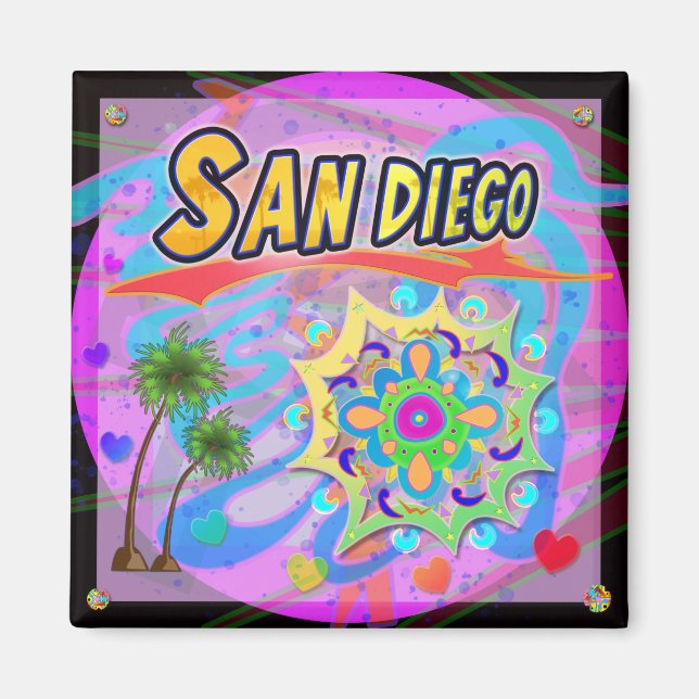 San Diego True Progress Magnet (Framsidan)