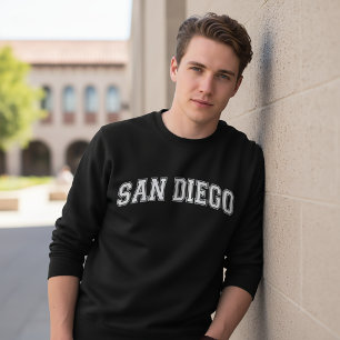 SAN DIEGO Universitetstila Amerikanska College Lång Ärmad Tröja