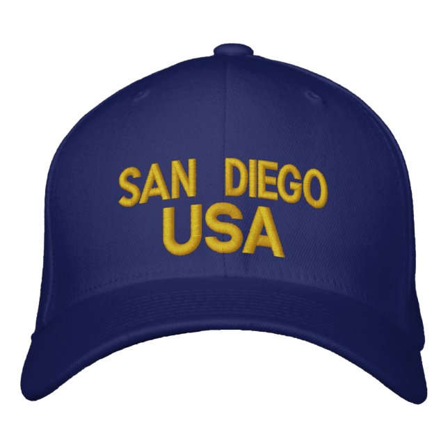 San Diego USA Cap Broderad Keps (Framsida)