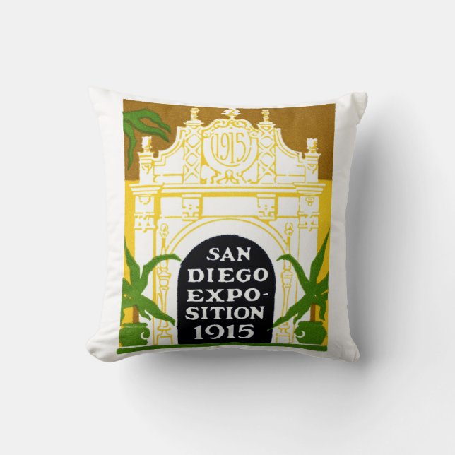 San Diego utläggning 1915 Kudde (Framsida)